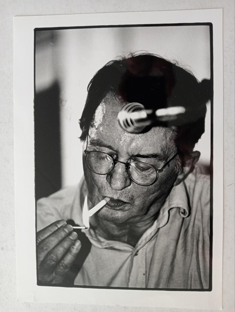 Michael Kooren portretfoto Remco Campert jaren 90, Ophalen of Verzenden