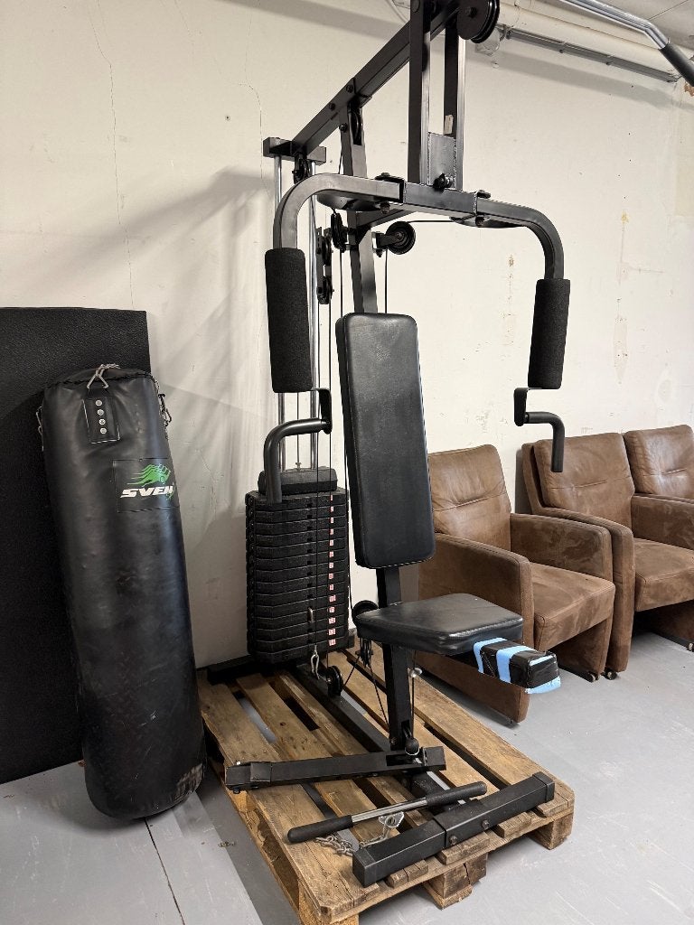 Fitness apparaat, multifunctioneel, Ophalen, Gebruikt, Krachtstation, Metaal