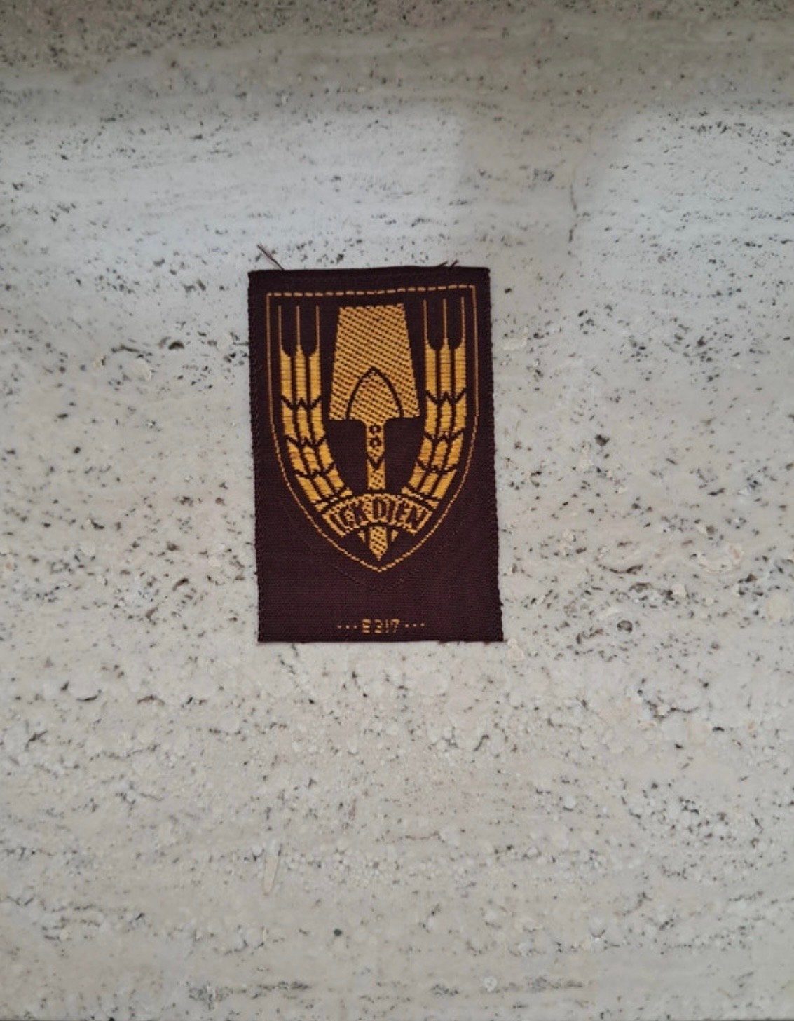 “ICK DIEN" nad embleem collaboratie, Ophalen of Verzenden, Landmacht, Overige gebieden, Embleem of Badge