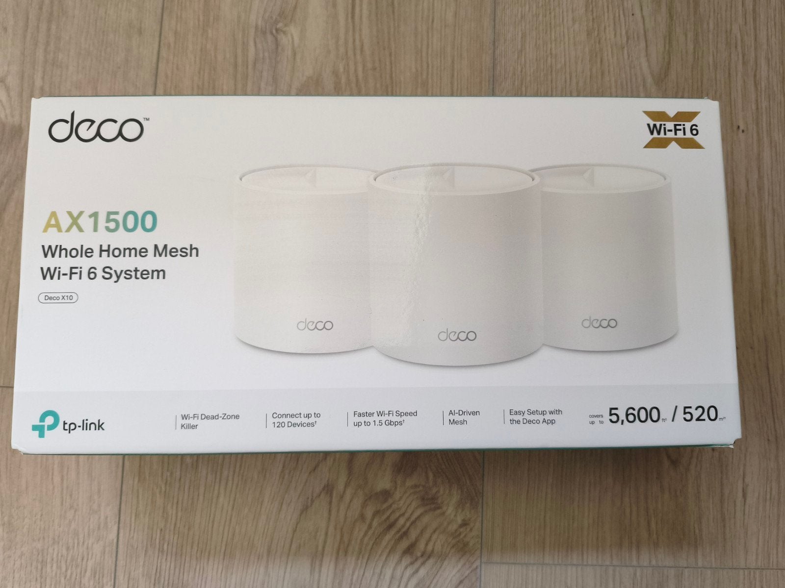 TP-Link Deco X10 AX1500 Home Mesh Wi-Fi 6 (3-pa, Ophalen of Verzenden, Zo goed als nieuw, Router, TP-Link