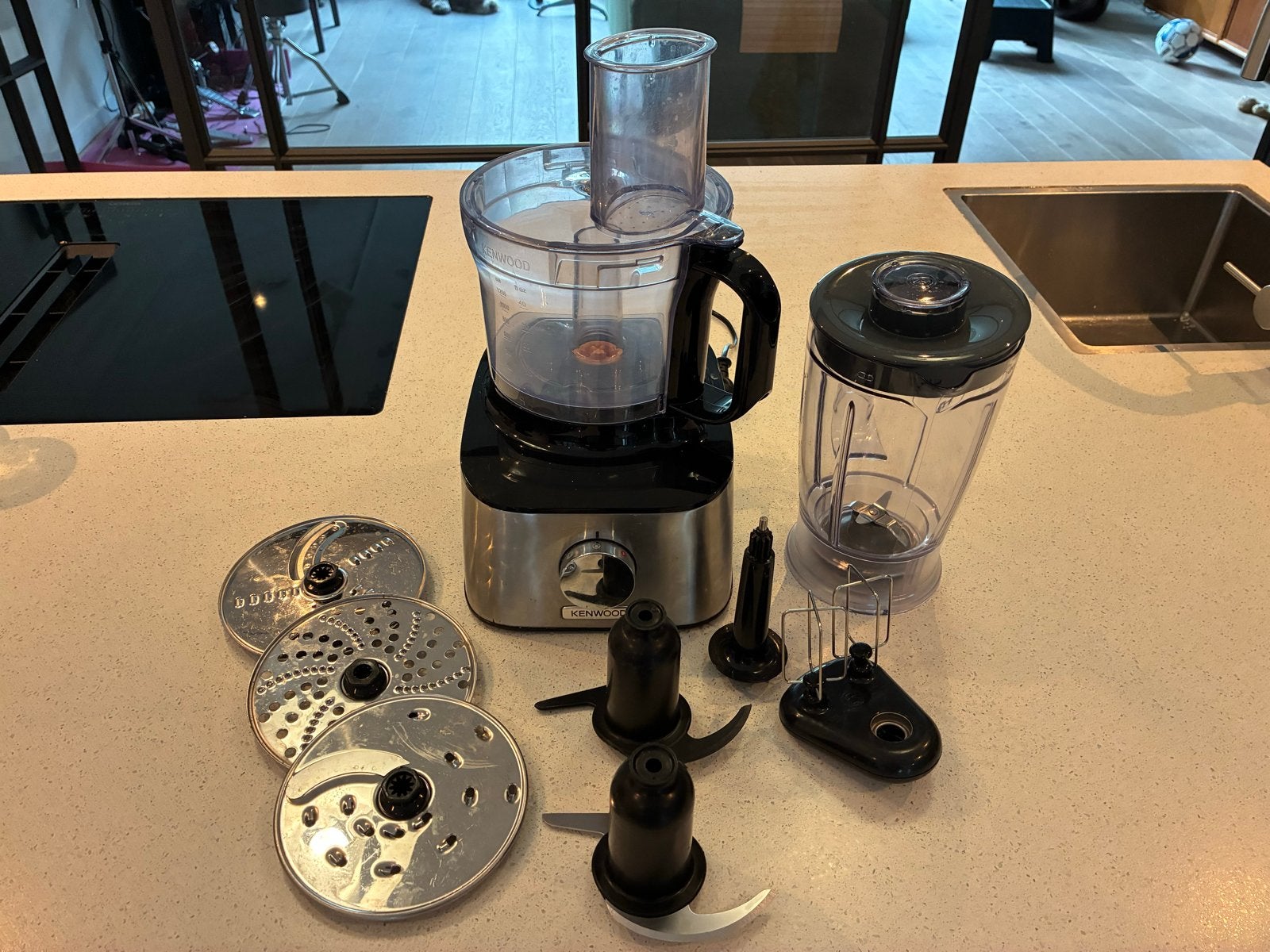 Kenwood FDM30 Multipro Compact Foodprocessor / keukenmachine, Witgoed en Apparatuur, 1 tot 2 liter, 3 snelheden of meer, Ophalen of Verzenden