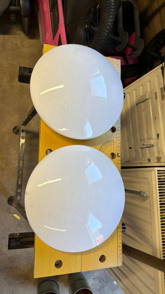 Plafond lampen, Huis en Inrichting, Lampen | Plafondlampen, Ophalen, Zo goed als nieuw, Kunststof