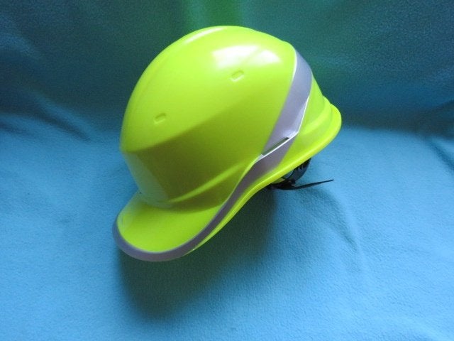 ZGAN Delta Plus bouwhelm Diamond V geel met reflectie, Ophalen of Verzenden, Zo goed als nieuw