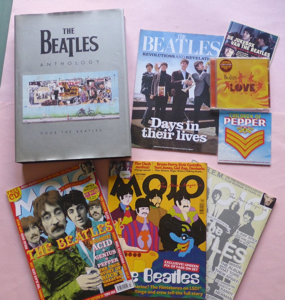 Grote Beatles Special, boek Anthology, CD’s poster enz. , Ophalen of Verzenden, Zo goed als nieuw, Artiest, The Beatles