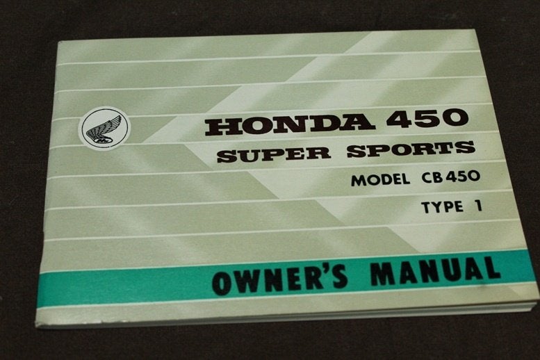 Honda 450 Super Sports CB450 1965 type 1  owner's manual K0, Ophalen of Verzenden, Honda