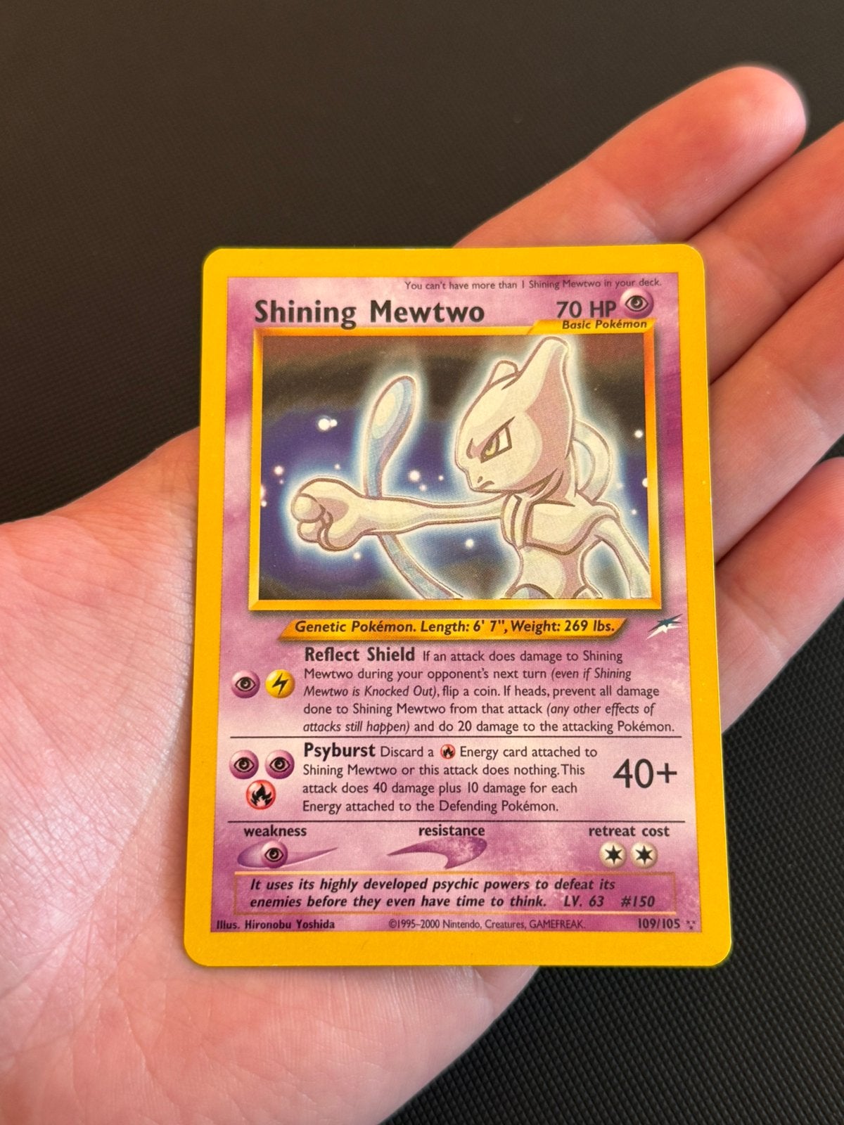 Pokemon shining mewtwo, Ophalen of Verzenden, Zo goed als nieuw