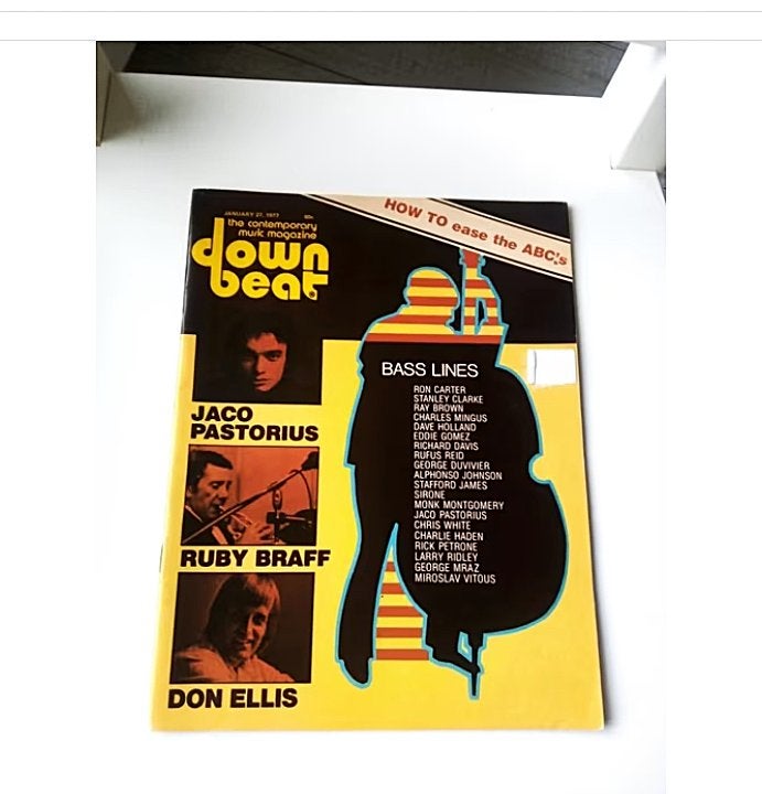 down beat/27 january 1977/jaco pastorius, Ophalen of Verzenden, Zo goed als nieuw, Muziek, Film of Tv