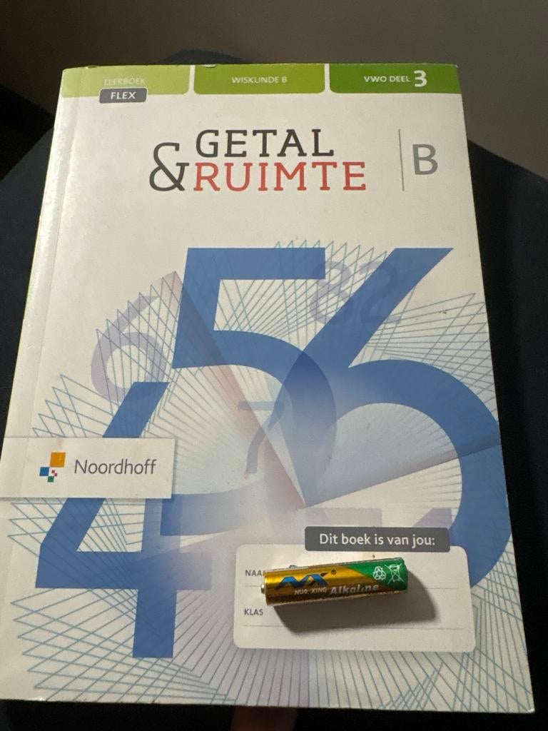 Getal & Ruimte Wiskunde B VWO deel 3 Leerboek FLEX, Ophalen, Zo goed als nieuw