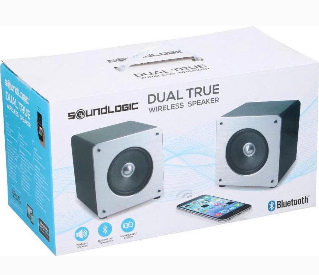 Soundlogic Dual True Draadloze Speaker Set met Bluetooth, Overige merken, Ophalen of Verzenden, Draagbare speaker, Bluetooth