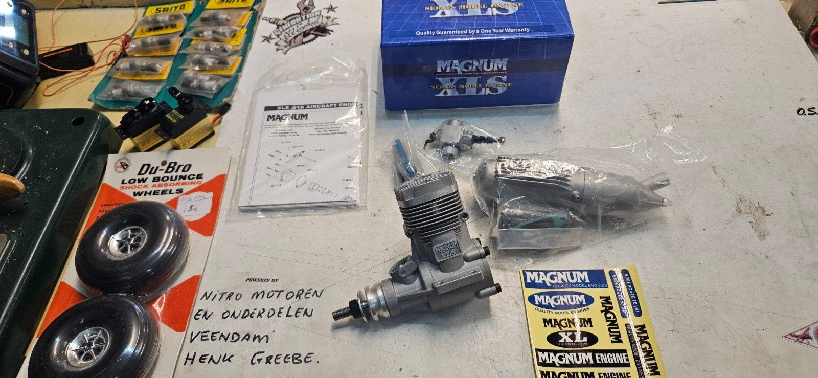Magnum XLS 61A, Hobby en Vrije tijd, Ophalen of Verzenden, Zo goed als nieuw, Nitro, RTF (Ready to Fly)