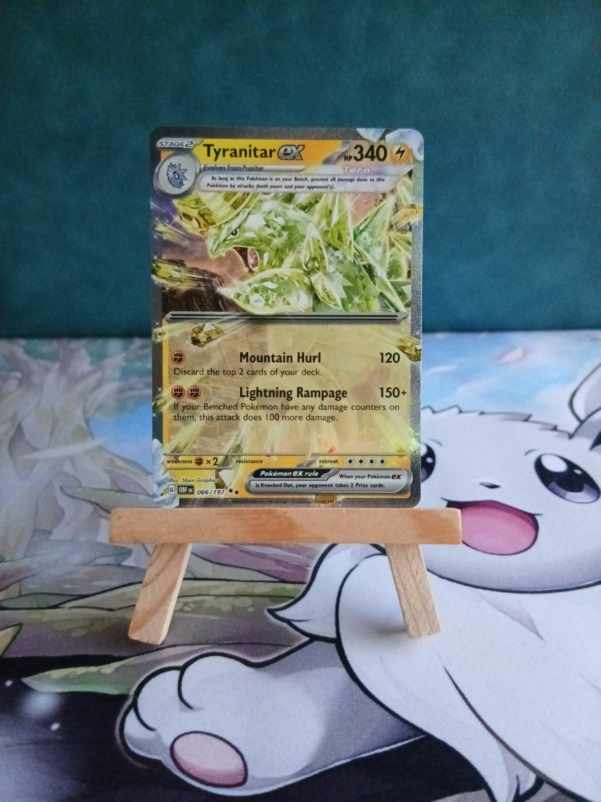 Tyranitar Ex #066/197 Pokémon Obsidian Flames, Verzenden, Nieuw, Losse kaart, Foil