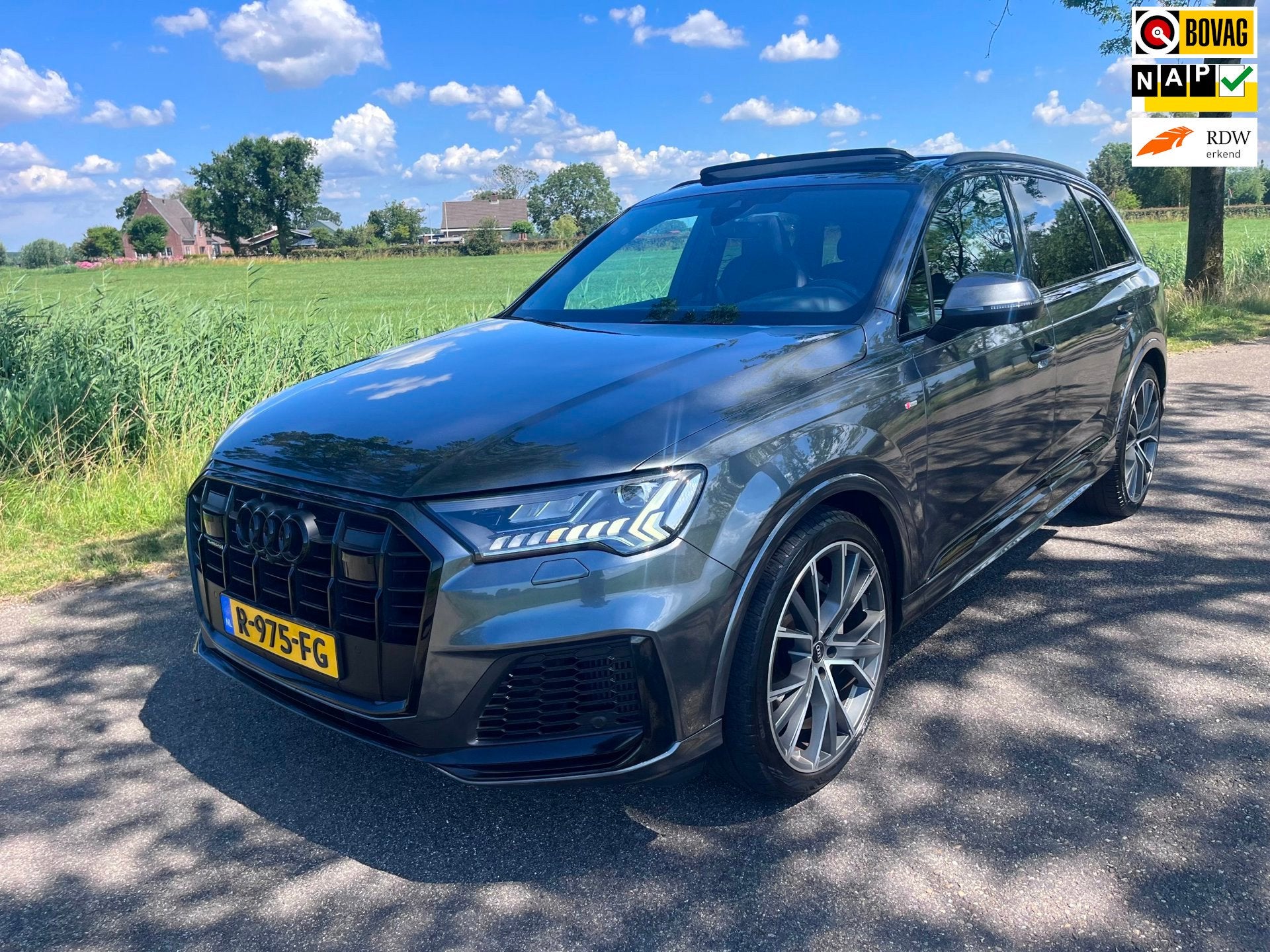 Audi Q7 55 TFSI e quattro Pro Line S Pano luchtvering 1e eig, Automaat, Gebruikt, Euro 6, 2995 cc