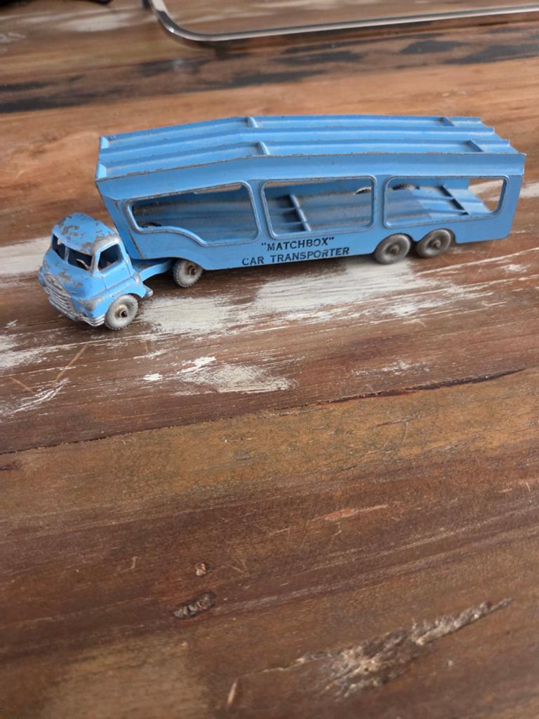 Matchbox Car Transporter By Lesney, Hobby en Vrije tijd, Modelauto's | Overige schalen, Ophalen of Verzenden, Gebruikt, Bus of Vrachtwagen