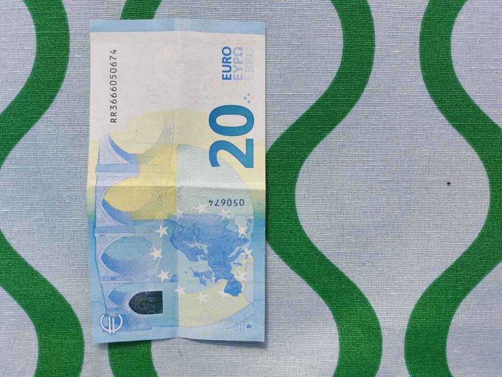Exclusief 20 euro biljet met unieke vouw, Ophalen of Verzenden, Overige landen, 20 euro, Los biljet