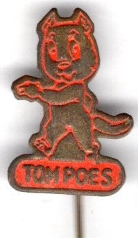 TOMPOES oranje op koper toonder strip speldje ( R_049), Verzenden, Zo goed als nieuw, Figuurtje, Speldje of Pin