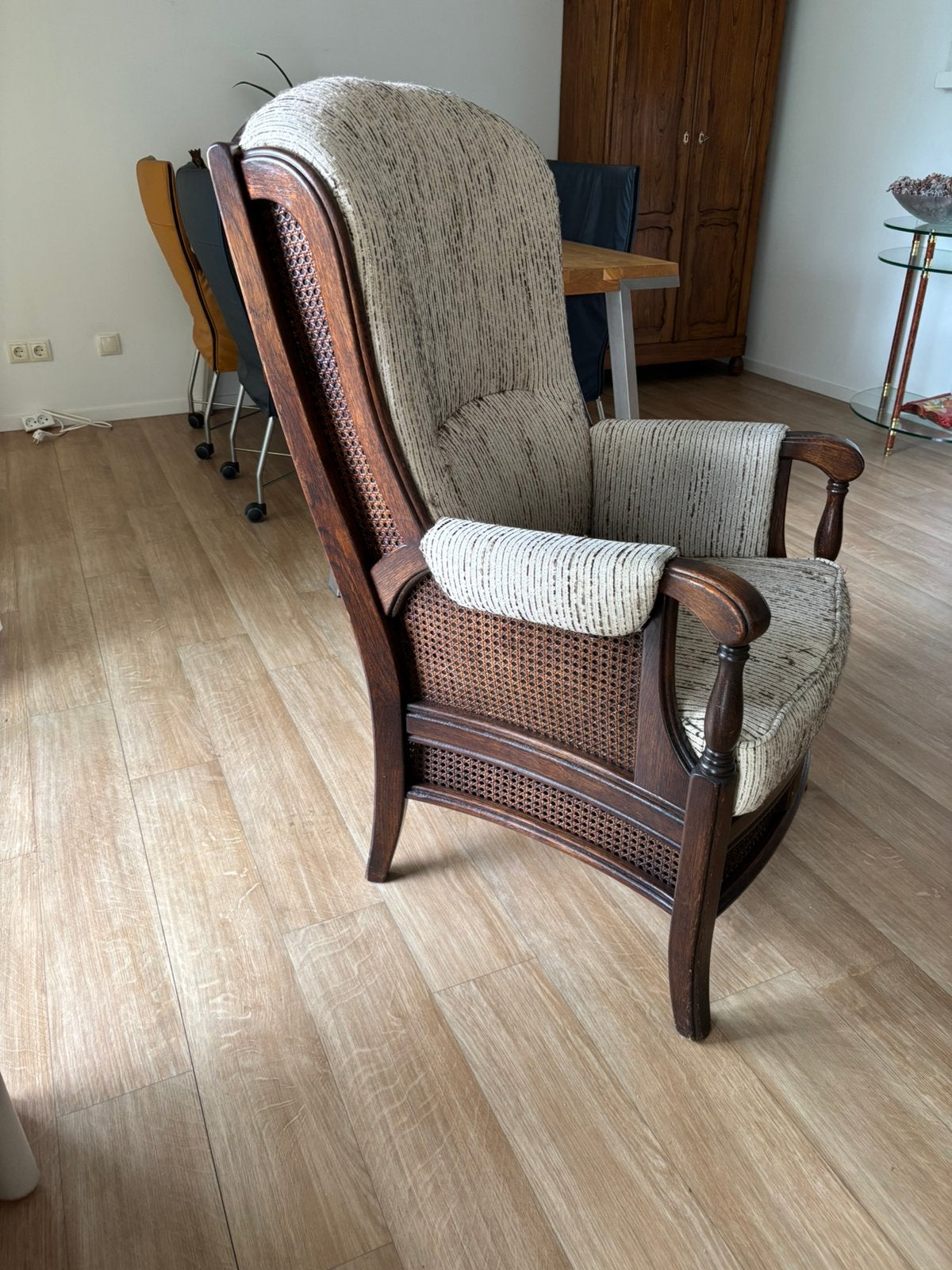 Fauteuil stof, rookvrije en géén huisdieren, Antiek en Kunst, Ophalen