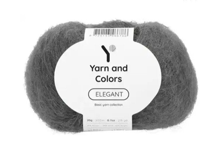 Yarn and Colors Elegant 098 Graphite, Breien of Haken, Info@yarnandcolors.com, Yarn and Colors, Nieuw