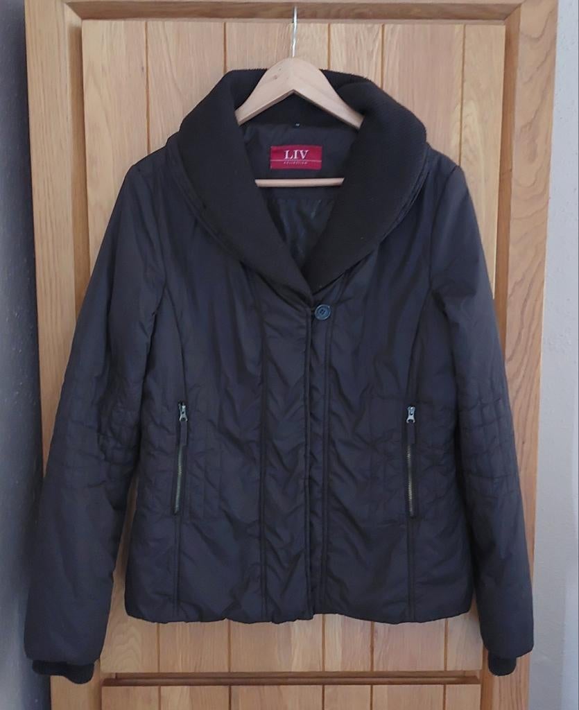 LIV Collection Bruine Gewatteerde Jas - Maat 40, Bruin, Zo goed als nieuw, LIV Collection, Ophalen