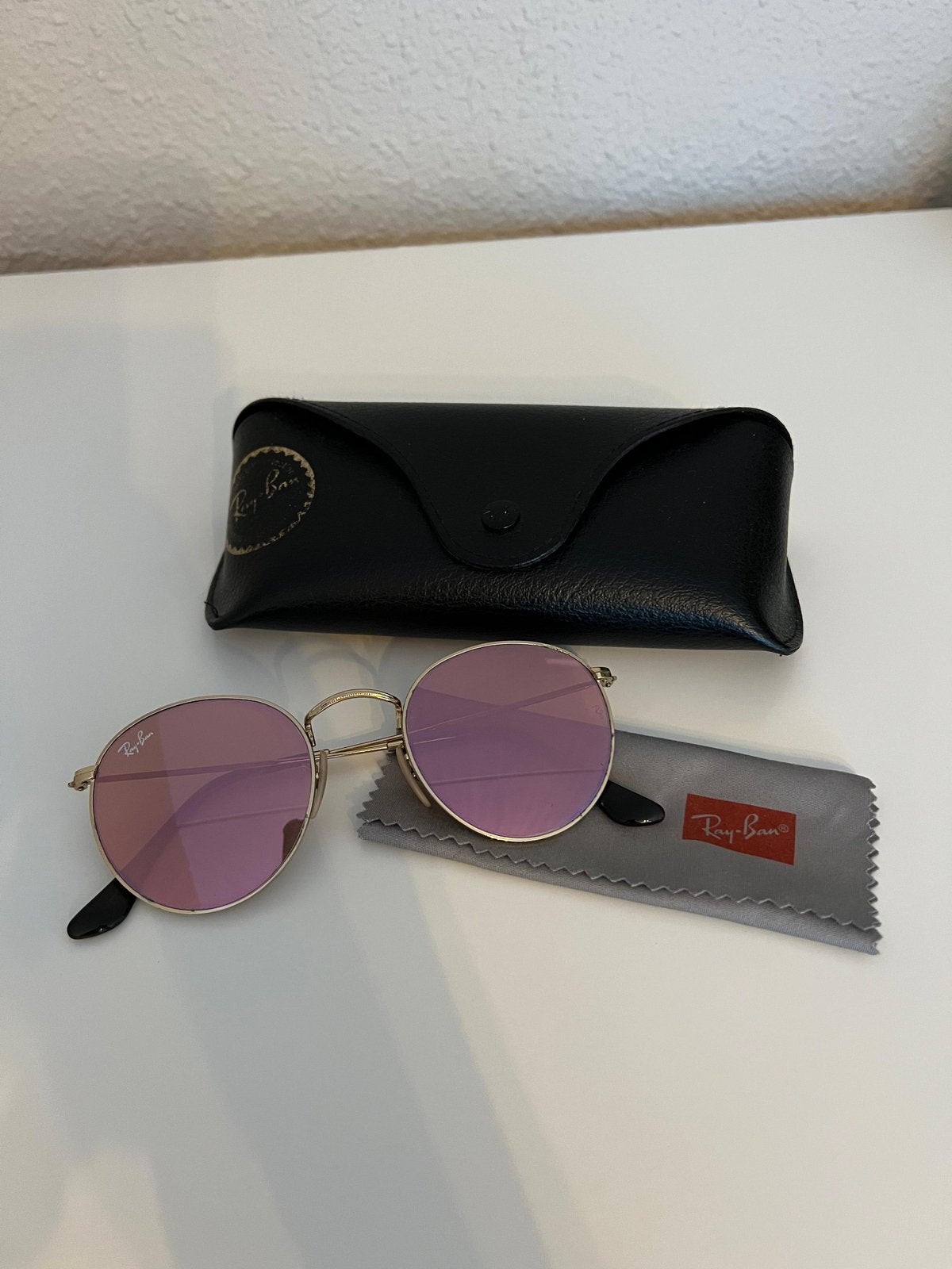 Ray-Ban Round Metal RB3447N, Gebruikt, Zonnebril, Ophalen of Verzenden, Ray-Ban