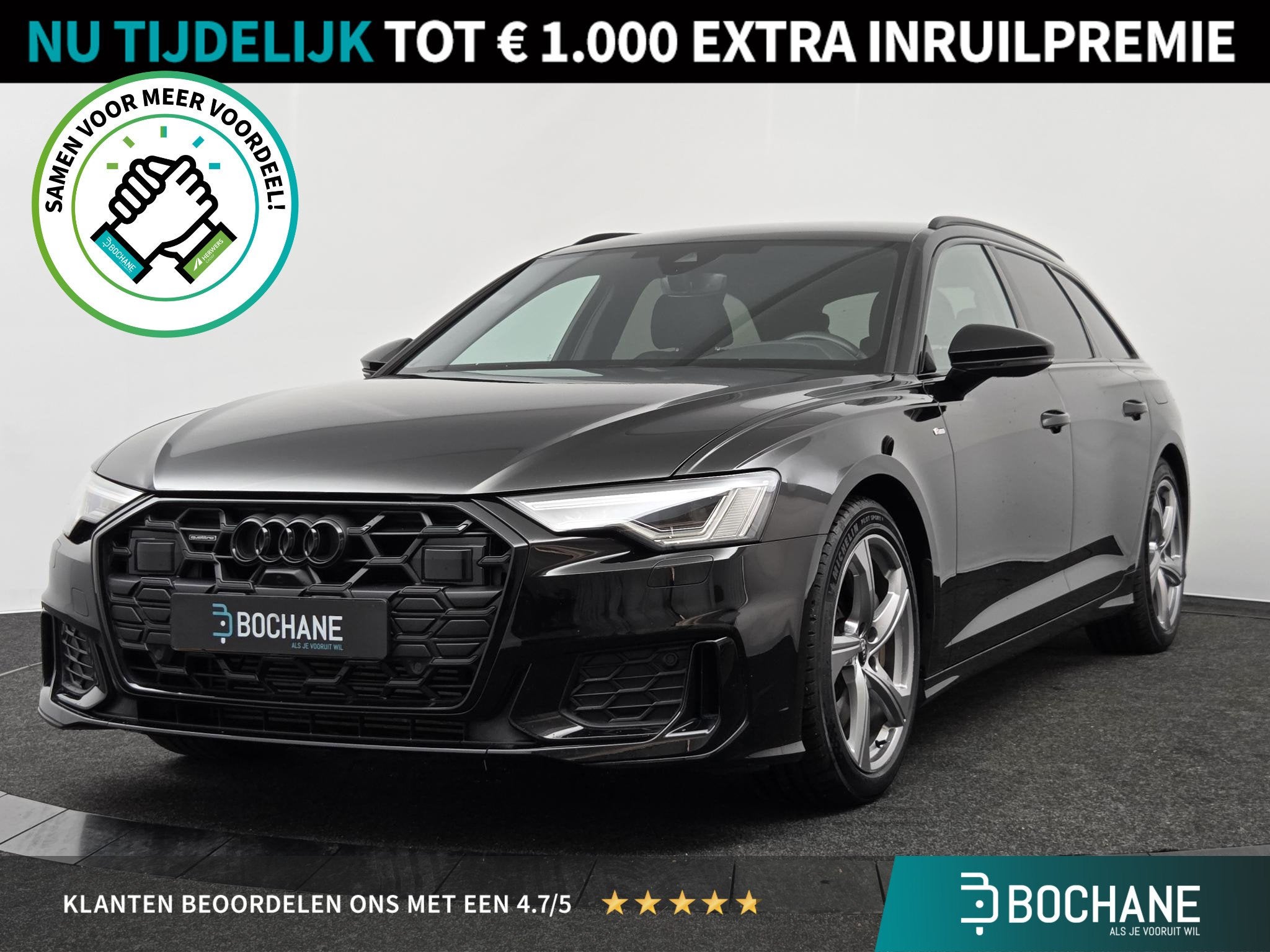 Audi A6 Avant 50 TFSI e quattro S edition | S-Line | Trekhaa, Auto's, Automaat, Gebruikt, 4 cilinders, Zwart