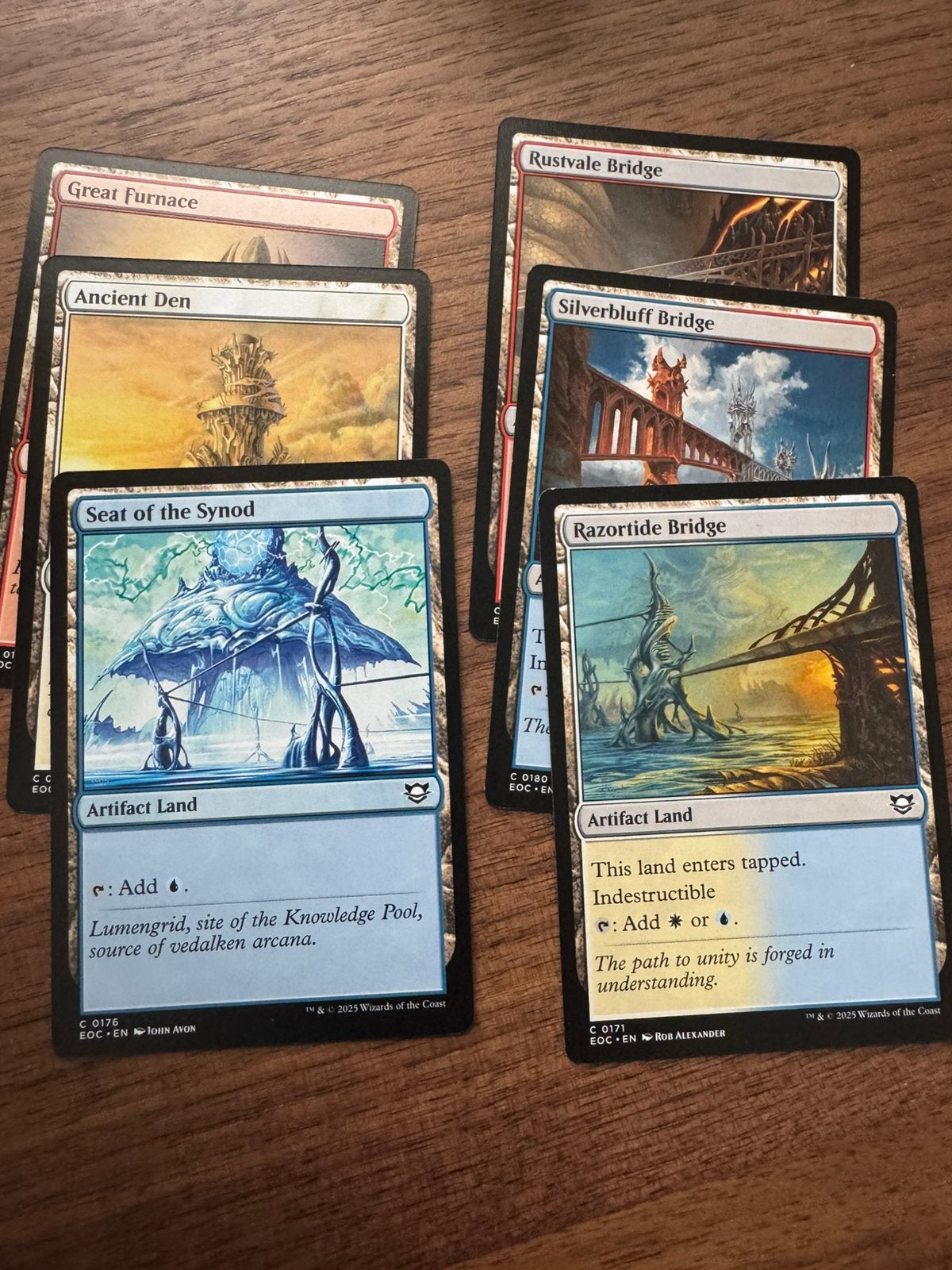 6x Artifact lands, Ophalen of Verzenden, Zo goed als nieuw