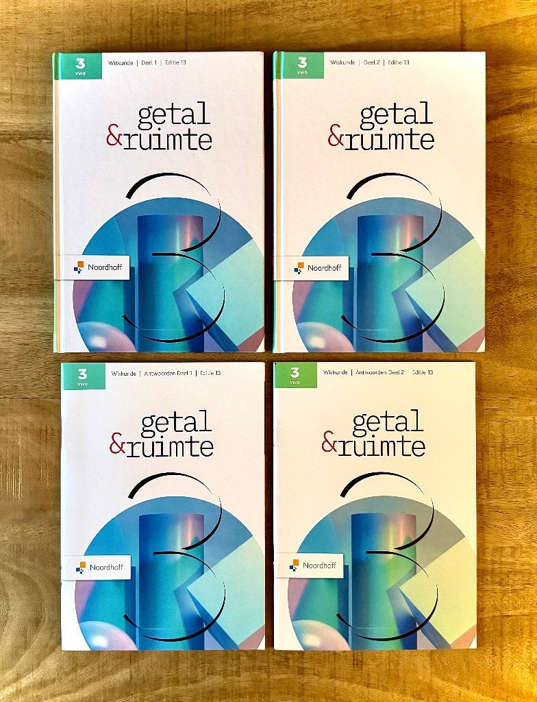Getal & Ruimte 3 VWO Deel 1 & Deel 2 + Antwoorden 13e editie, Boeken, VWO, Nieuw, Ophalen of Verzenden, Wiskunde B