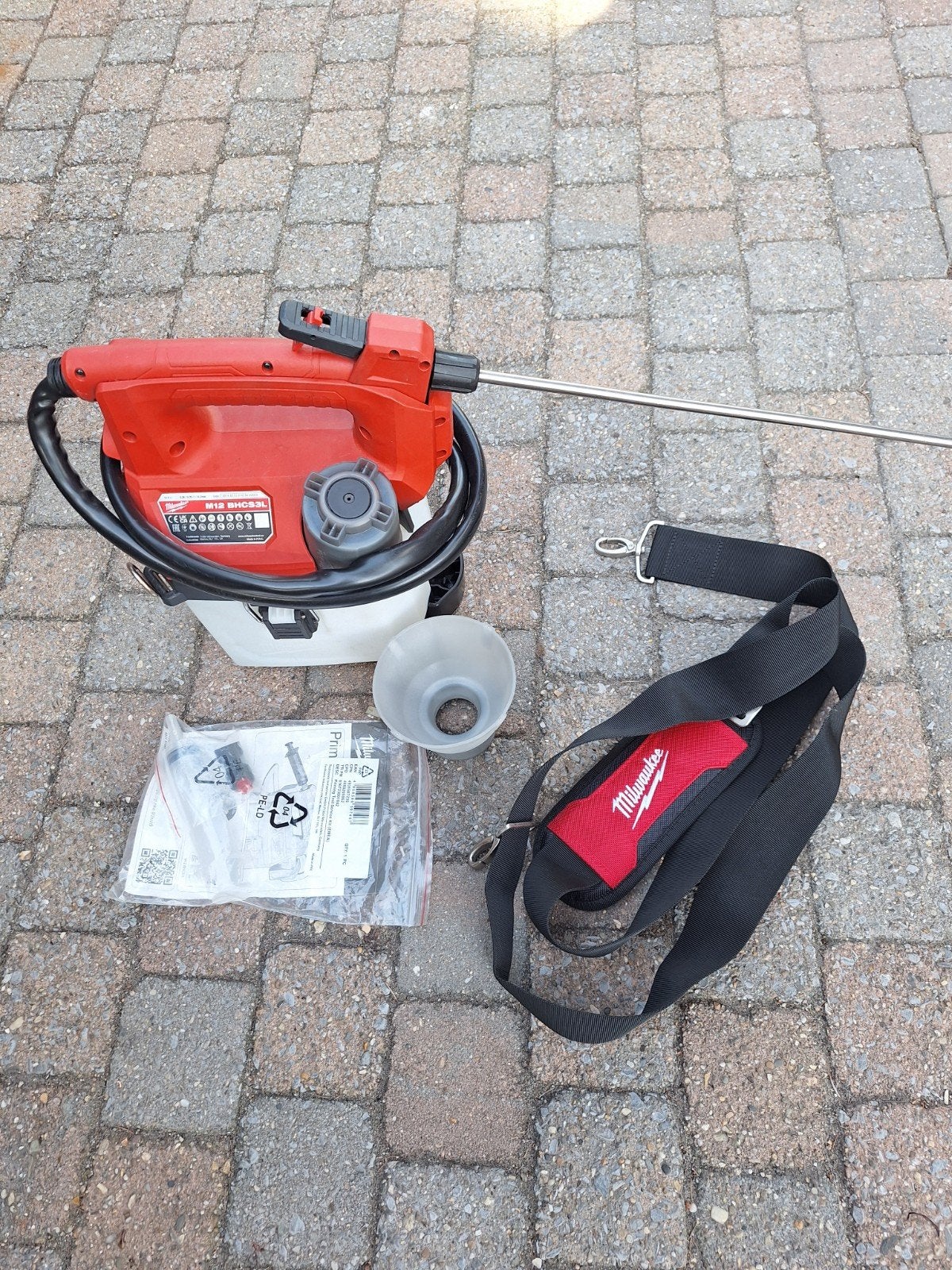 Milwaukee m12 BHCS3L draagbare chemische spuit zgan, Tuin en Terras, Ophalen of Verzenden, Zo goed als nieuw