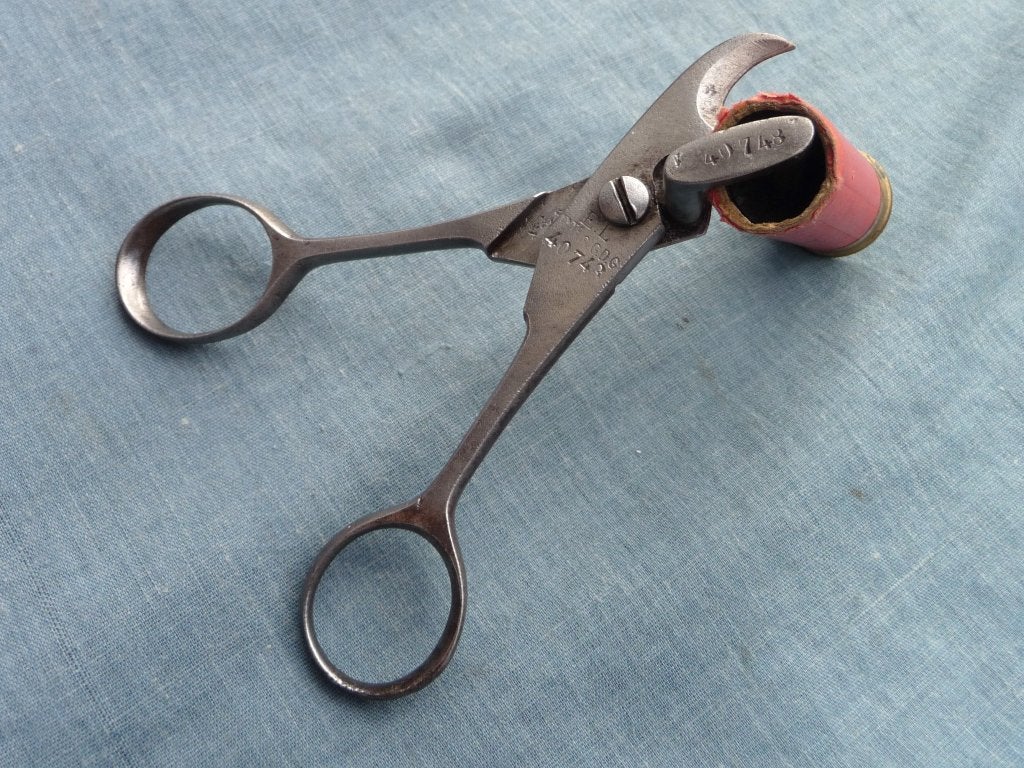 Herladen Jacht Antieke Stalen HULZENKNIPPER Cal.16 GEWEER, Antiek en Kunst, Ophalen of Verzenden