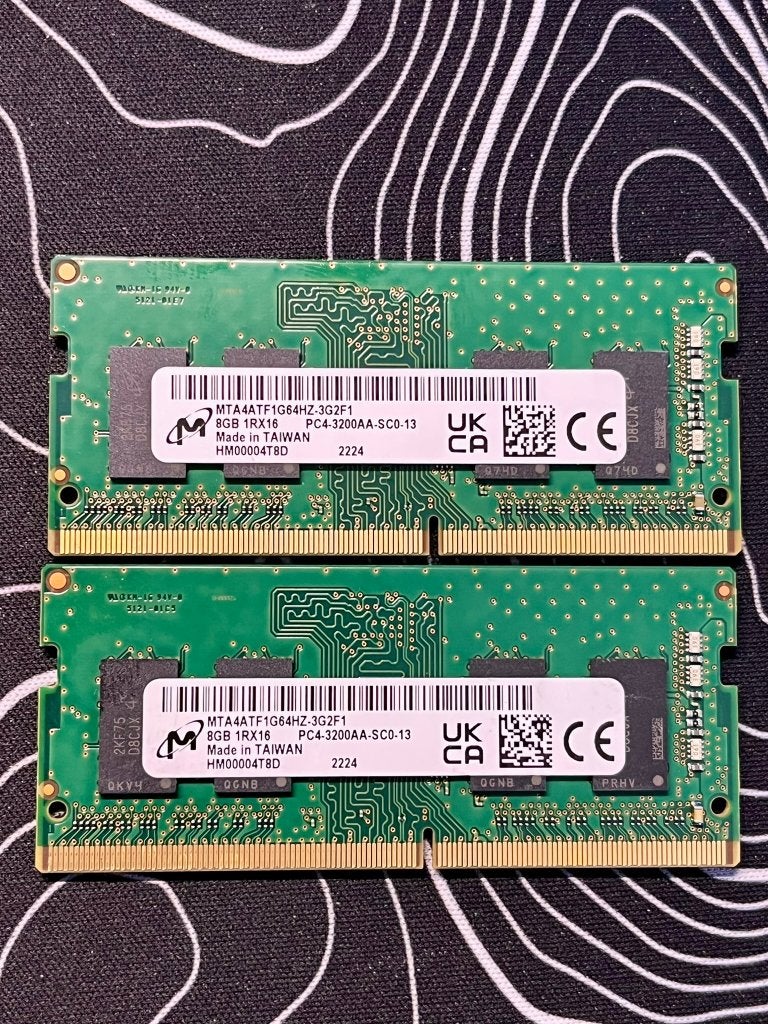 16GB DDR4 RAM 3200MHz (2x 8GB) SO-DIMM, Computers en Software, RAM geheugen, DDR4, Ophalen of Verzenden, Zo goed als nieuw, Laptop