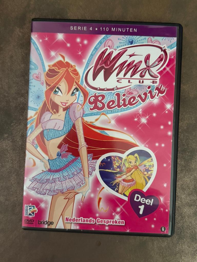 Winx Club Believix Serie 4 Deel 1 DVD - Nederlands Gesproken, Cd's en Dvd's, Avontuur, Gebruikt, Alle leeftijden, Ophalen of Verzenden