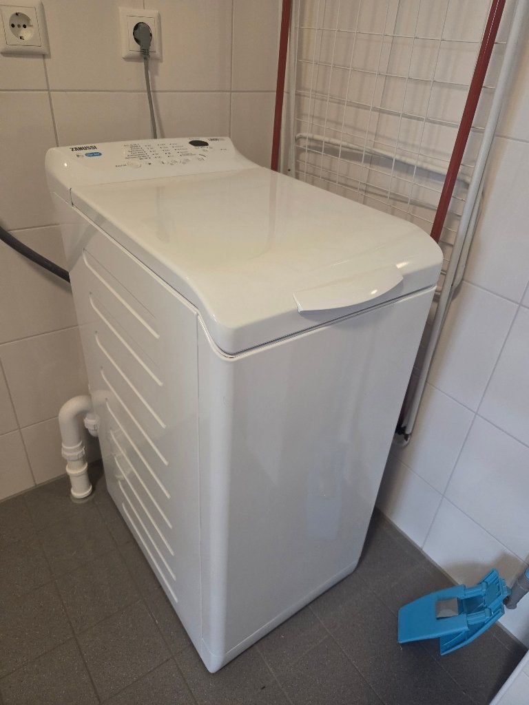 Zanussi bovenlader wasmachine 6 kg 1200 toeren, Ophalen, 1200 tot 1600 toeren, Gebruikt, 4 tot 6 kg