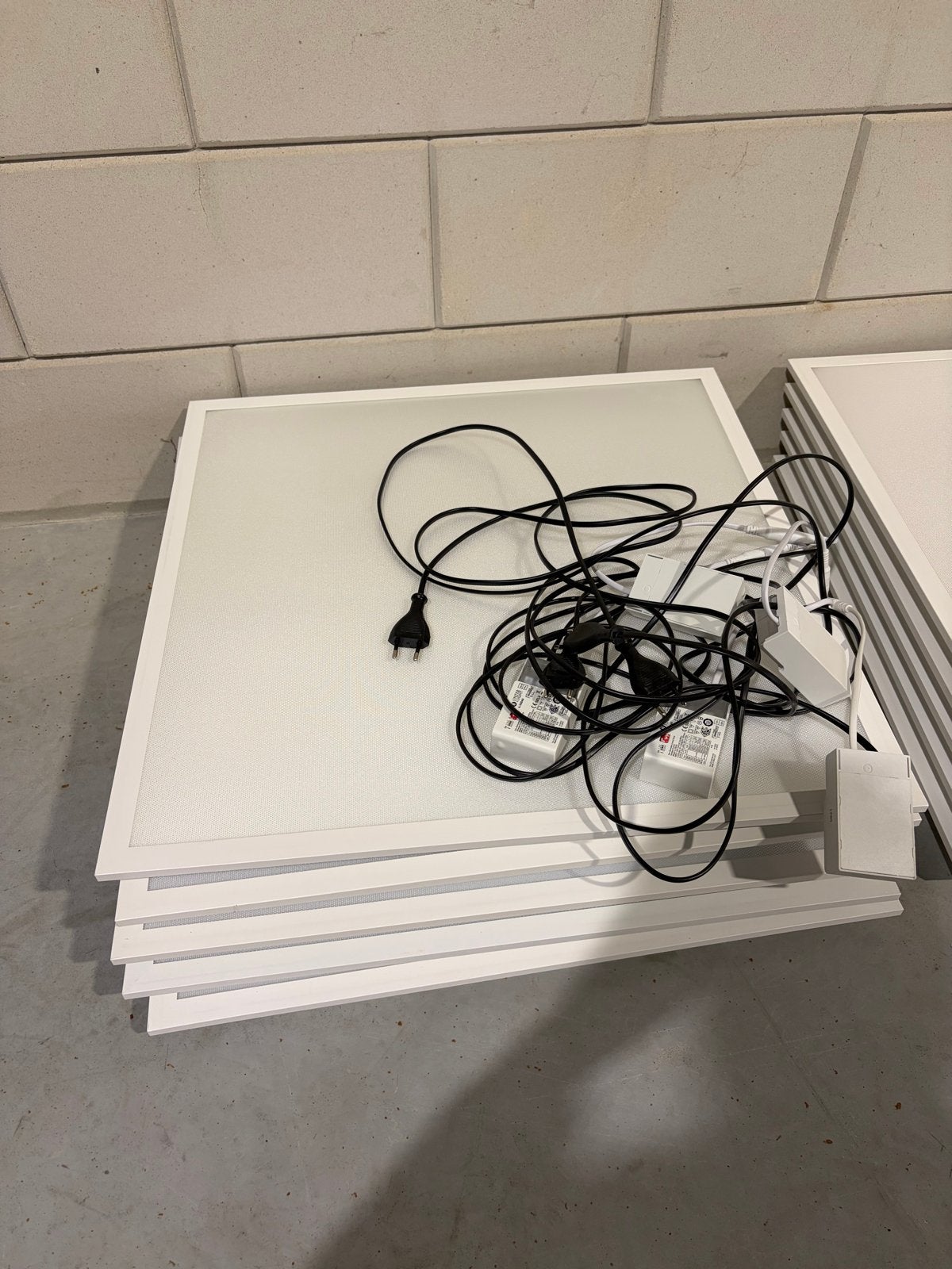 10x LED Panelen 60x60 cm voor Systeemplafond, Metaal, Wit, Overige merken, Gebruikt