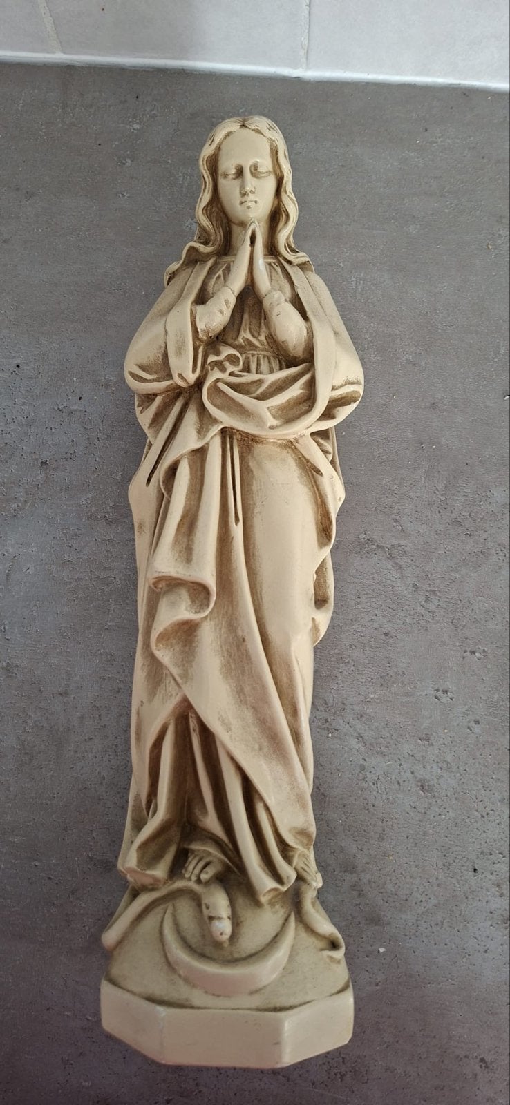 Vintage Mariabeeld - Religieus Beeldje, Antiek en Kunst, Ophalen