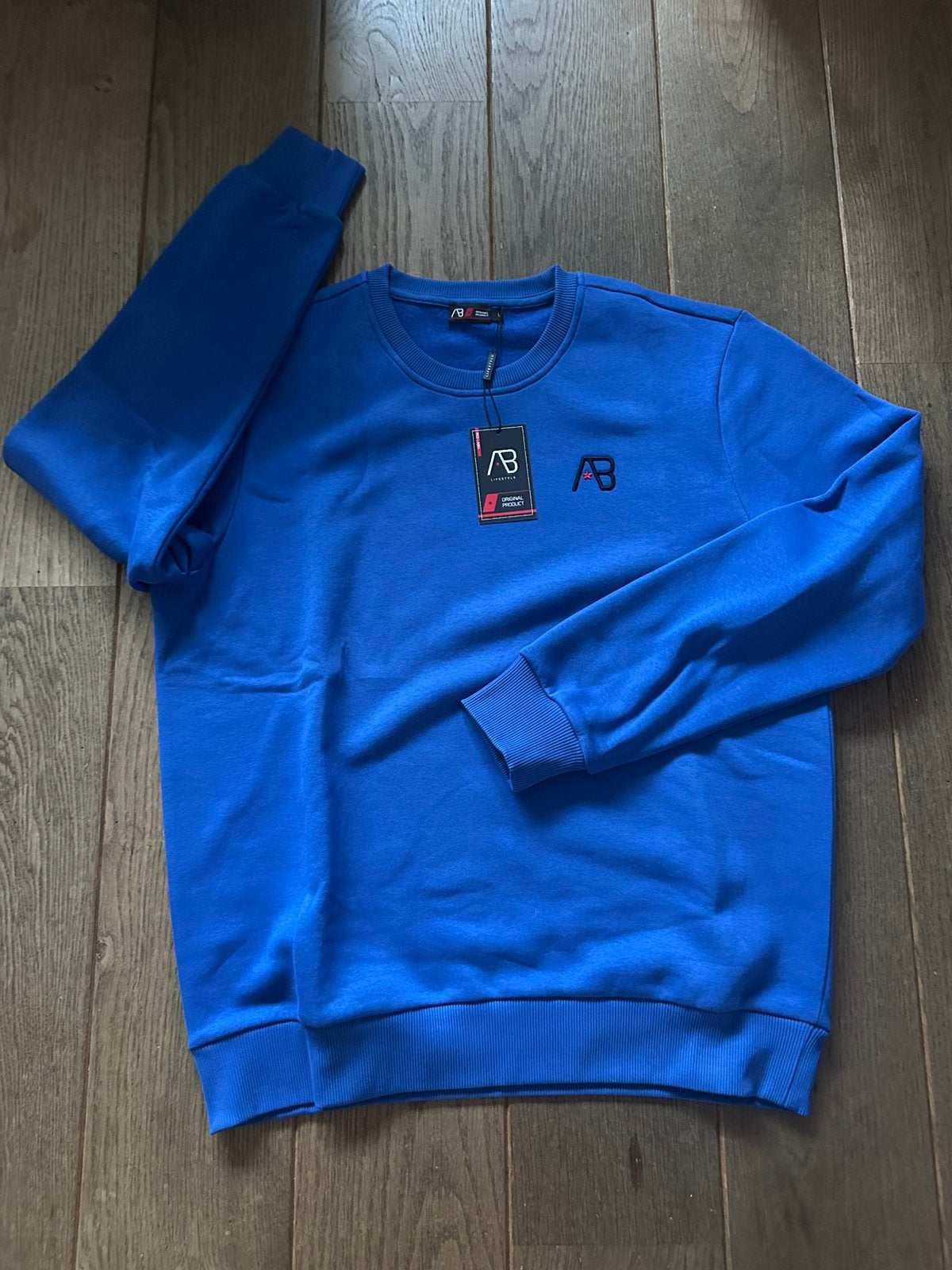 AB Lifestyle Basic Crewneck Mazarin Blauw Maat L Nieuw, Ophalen of Verzenden, Nieuw, Maat 52/54 (L), Blauw