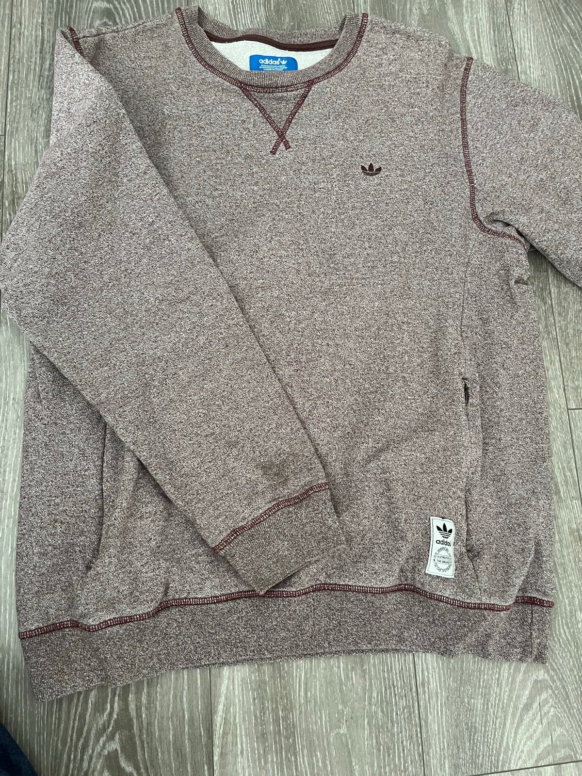 Adidas sweater maat L rood, Verzenden, Zo goed als nieuw, Maat 52/54 (L), Rood