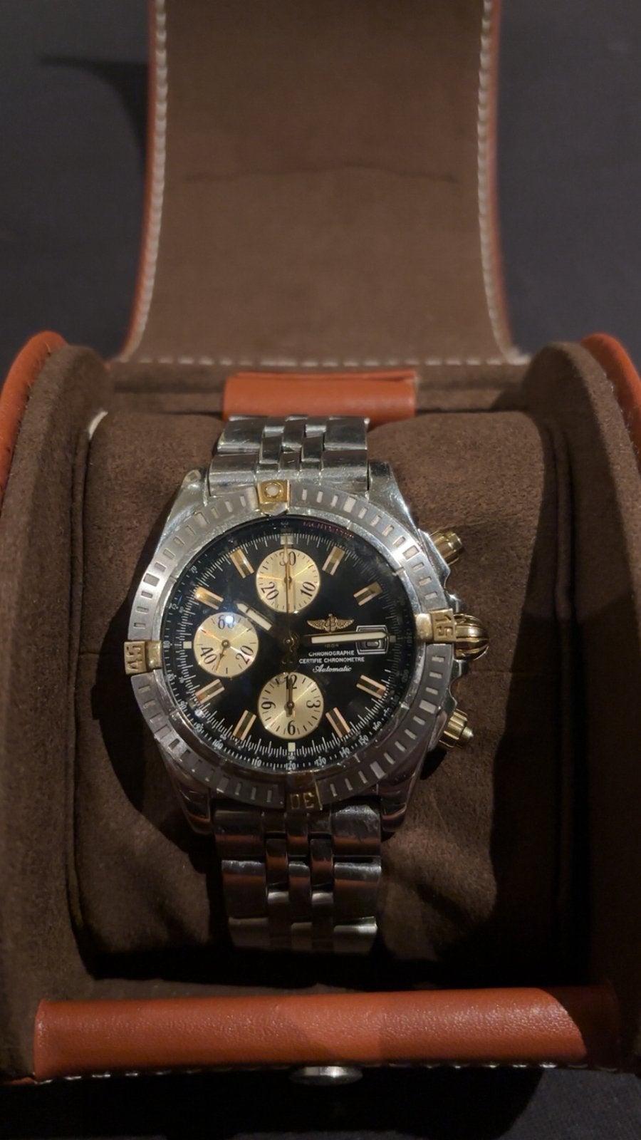 Breitling chronomat evolution, Ophalen of Verzenden, Zo goed als nieuw, Staal, Breitling