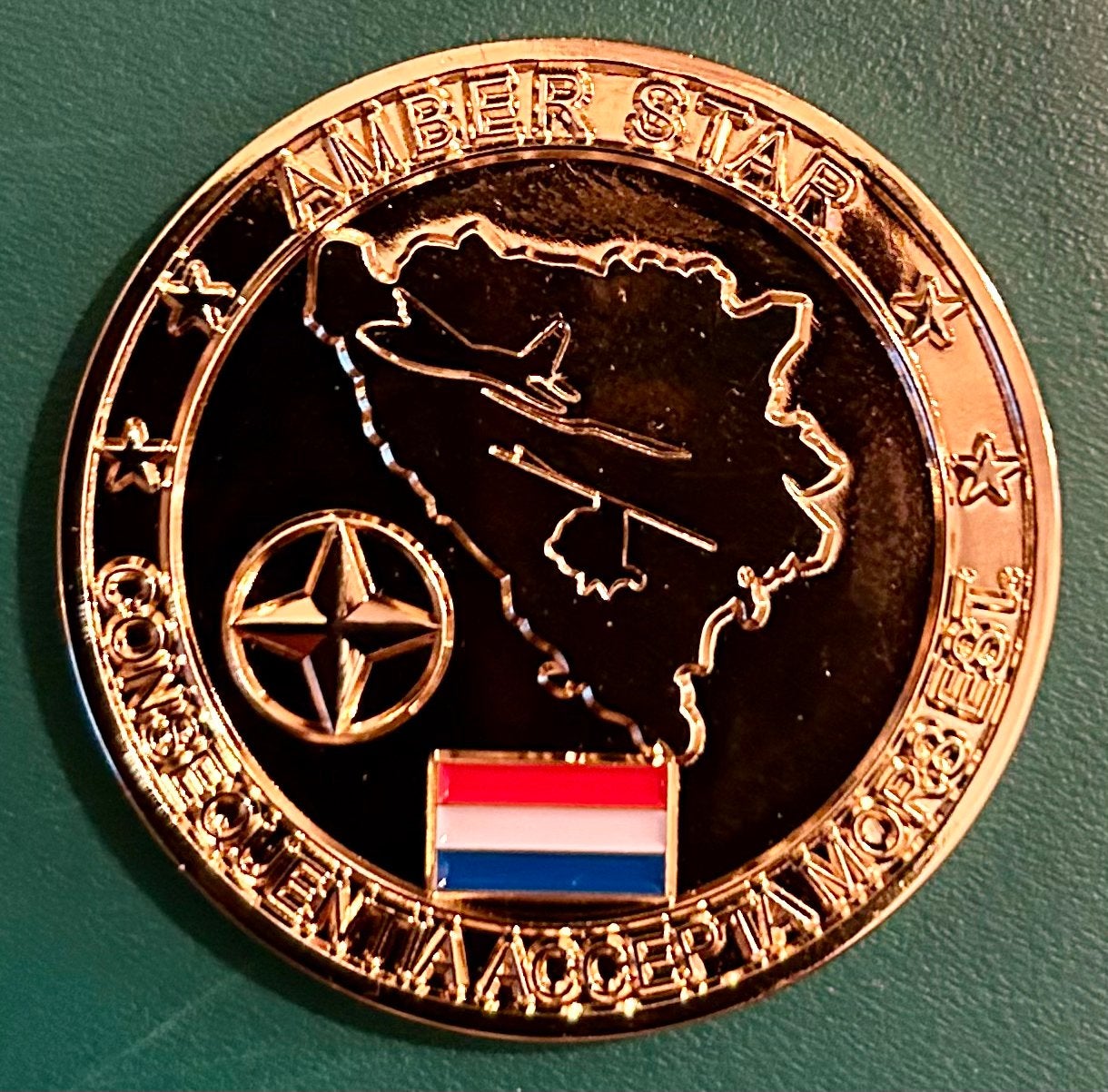 Coin Korps Commandotroepen Operatie FOXTROT Bosnië, Ophalen of Verzenden, Landmacht, Nederland, Embleem of Badge