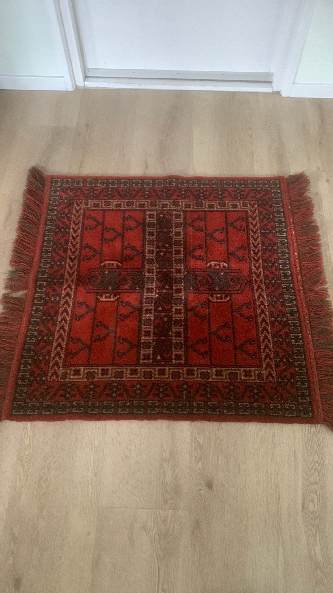 Vintage Smyrna PluchenTafelkleed  orig.Jaren 60, Ophalen of Verzenden