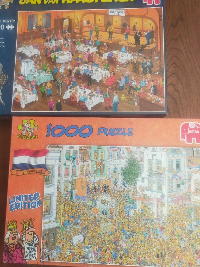 van haasteren puzzels  RUILEN !!, Ophalen, 500 t/m 1500 stukjes, Zo goed als nieuw, Legpuzzel