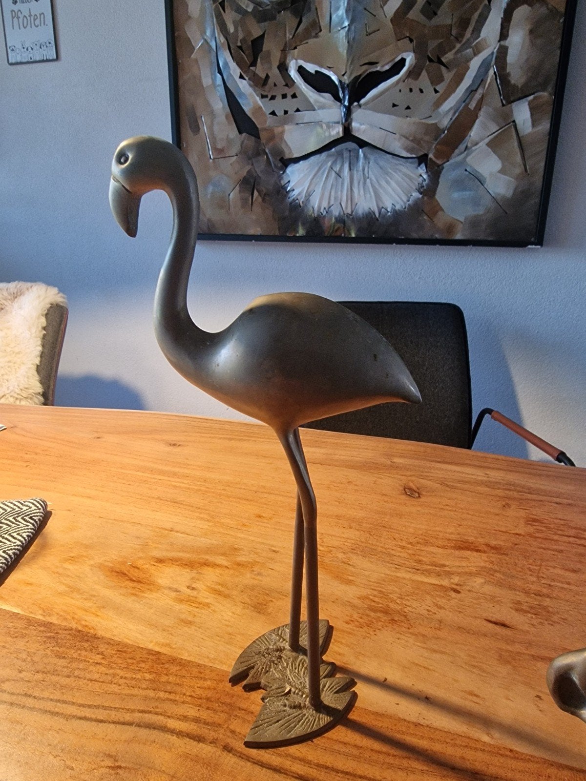 bronzen figuren: kat, uil, olifant, dolfijn, flamingo, Antiek en Kunst, Ophalen