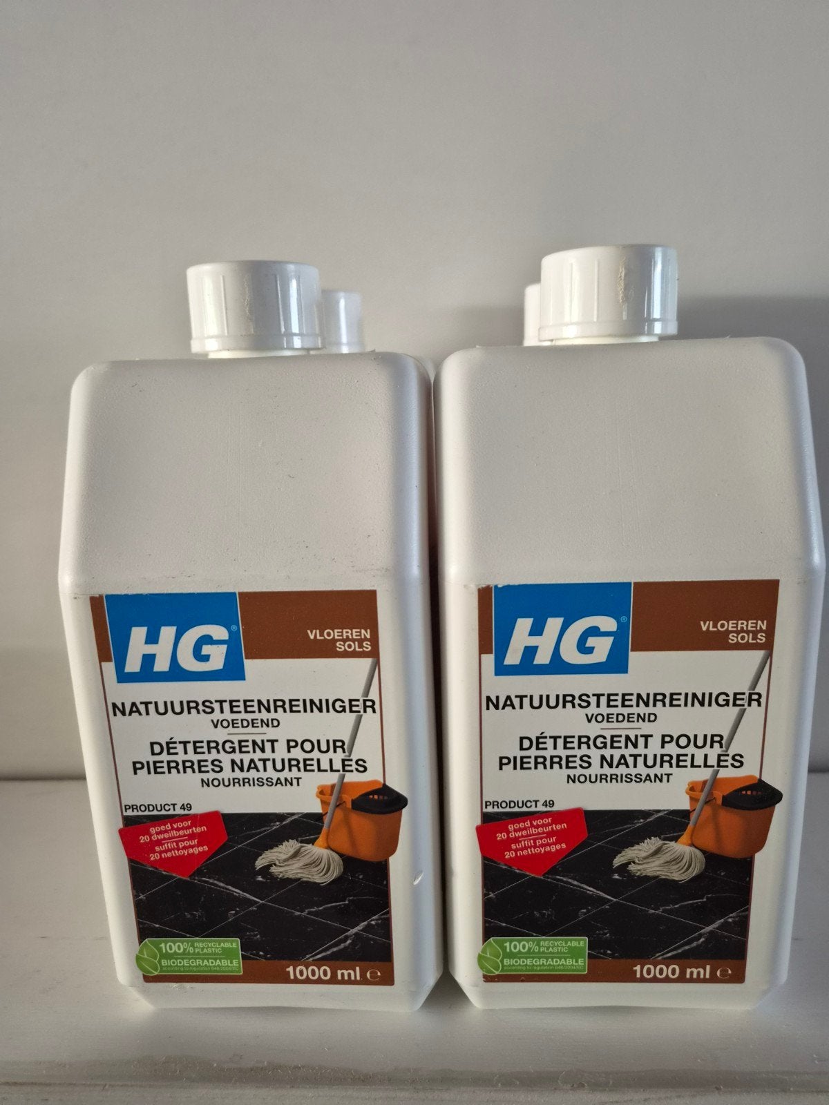 HG Natuursteenreiniger Voedend 1000ml (2 flessen), Ophalen of Verzenden, Schoonmaakmiddel