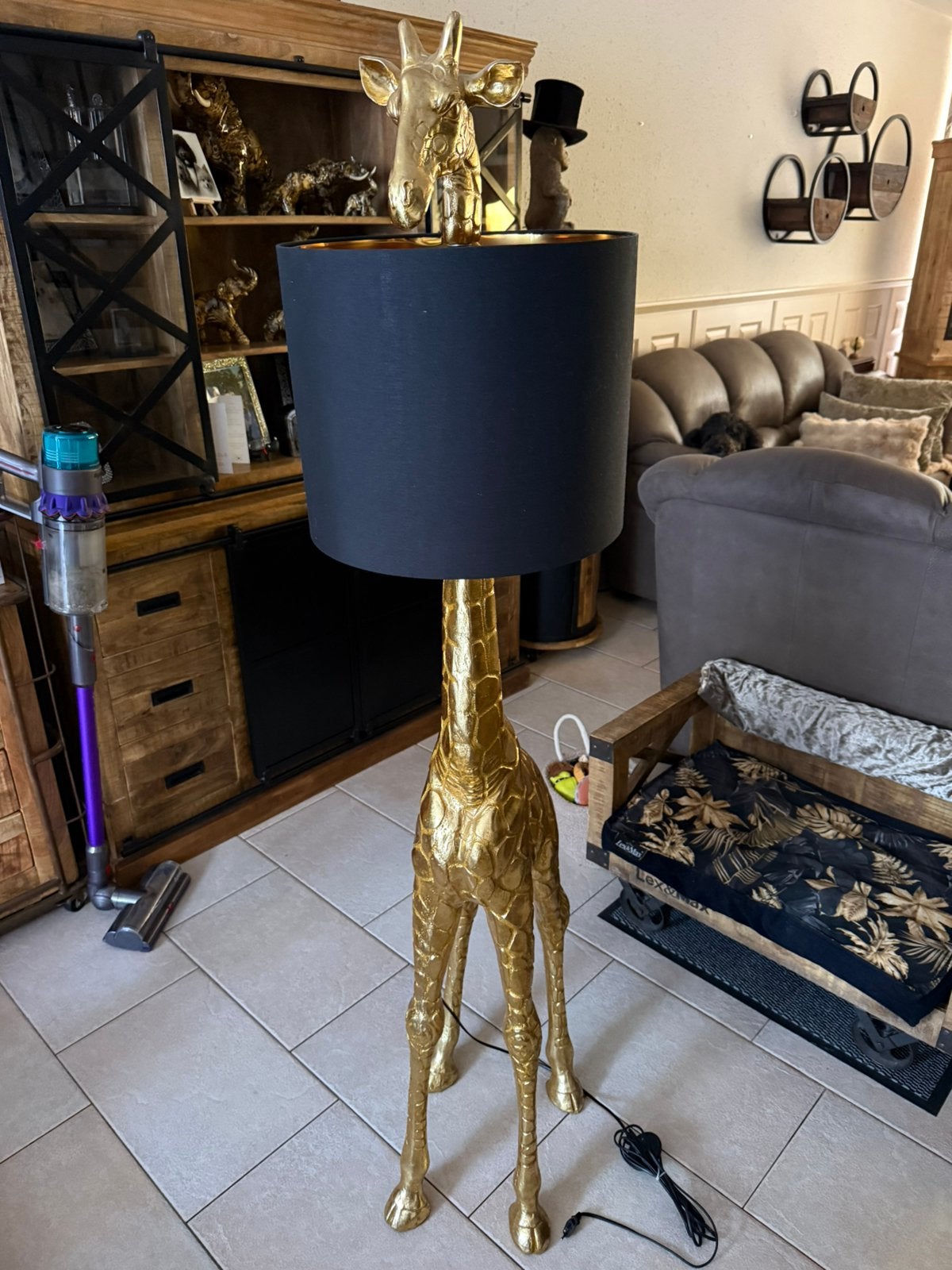 Giraf staande lamp, Ophalen, Zo goed als nieuw, 150 tot 200 cm