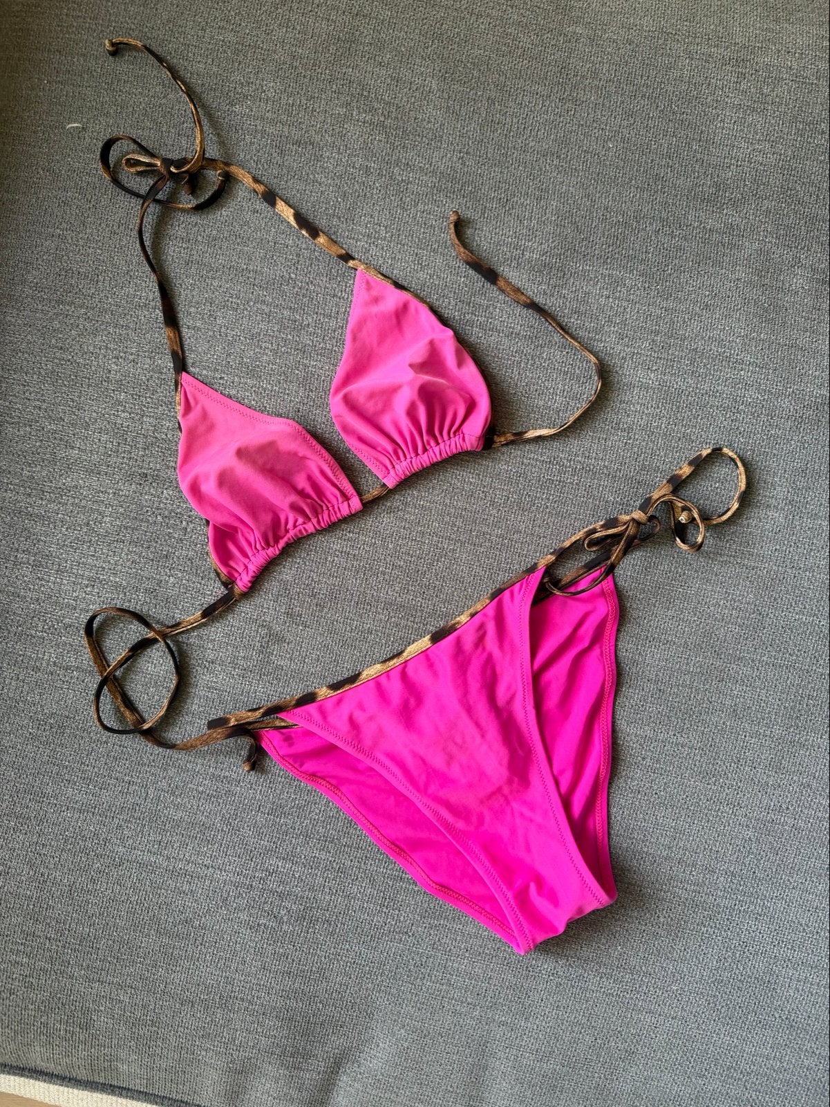Dolce & Gabbana Bikini Roze Panterprint Maat L, Verzenden, Zo goed als nieuw, Roze, Bikini