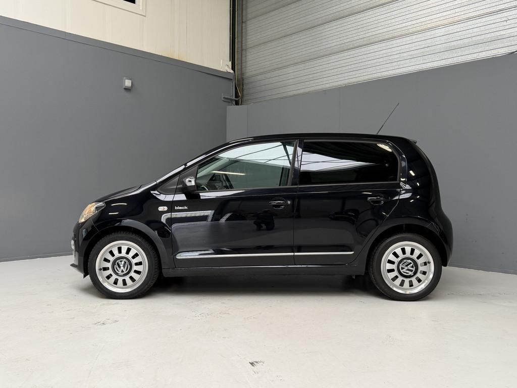 Volkswagen up! 1.0 high up! Black Up! Standkachel|5drs|Cruis, Auto's, Volkswagen, Gebruikt, Up!, 4 stoelen, Zwart