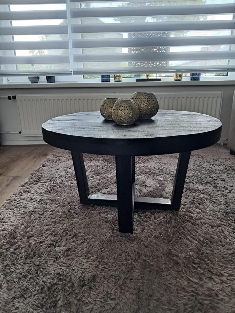 Salontafel teab, Ophalen, Gebruikt, 100 tot 150 cm, Rond
