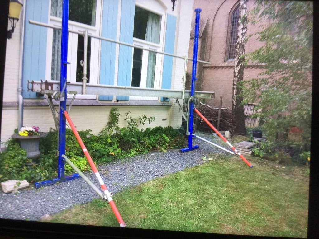 Skyworks Steiger Opduwsteiger Gevelridder, Doe-het-zelf en Verbouw, Ophalen, Gebruikt, Gevelsteiger, 2 tot 5 meter