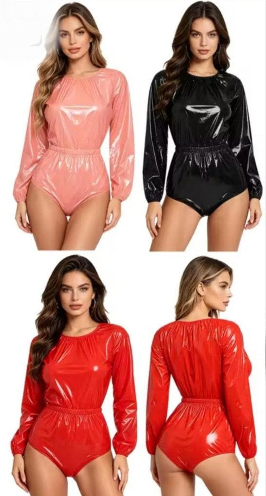 Prachtige Lak Body Romper, tm 3XL, Verzenden, Nieuw, Pak of Jurk