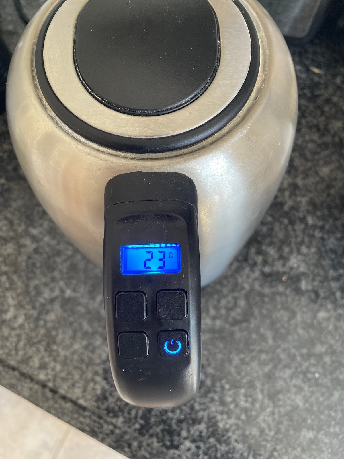 Russell Hobbs Waterkoker met temperatuurweergave, Witgoed en Apparatuur, Waterkokers, 1 tot 2 liter, Ophalen of Verzenden, Zo goed als nieuw
