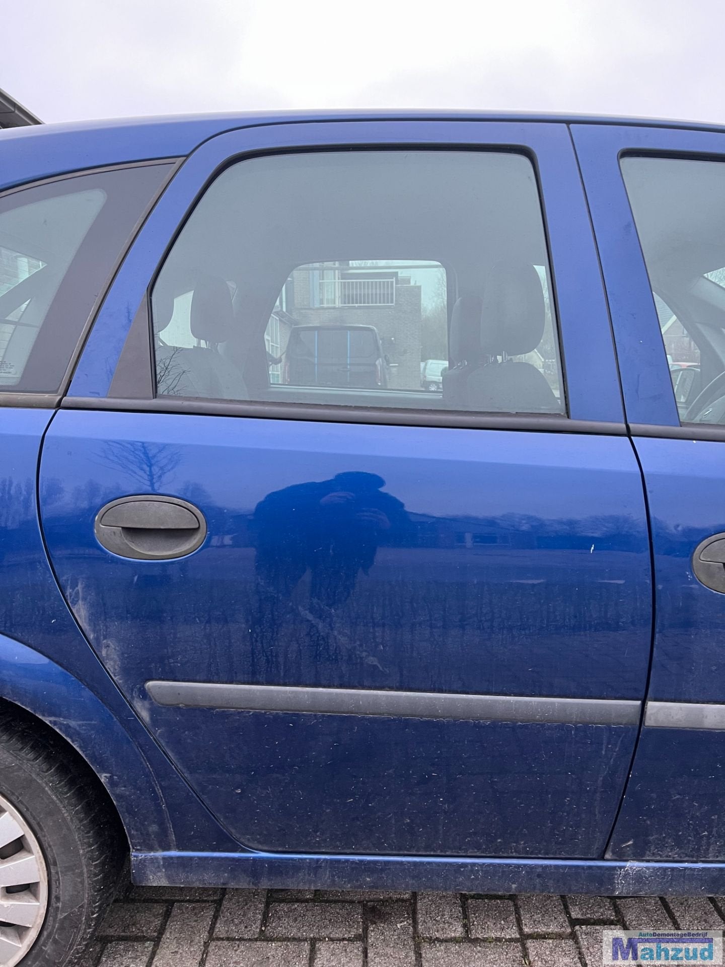 OPEL MERIVA A Blauw Z21B rechts achter deur portier 2003-201, Gebruikt, Deur, Opel Automobile GmbH, Ophalen of Verzenden