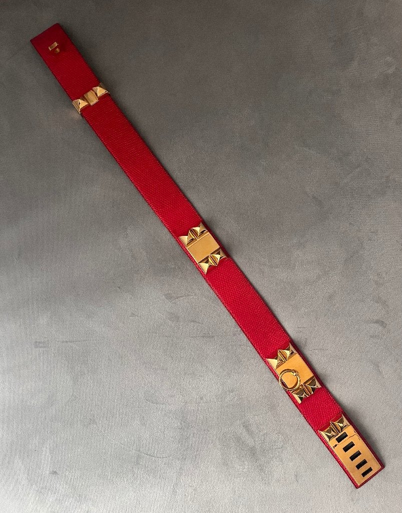 Hermes riem origineel!, Ophalen of Verzenden, Zo goed als nieuw, Rood, Minder dan 80 cm